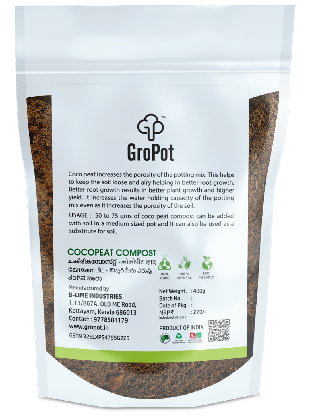 Gropot Cocopeat Compost